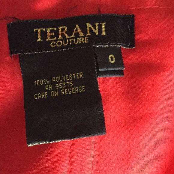 Terani one Shoulder straight Neck Column Gown - Picture 9 of 9